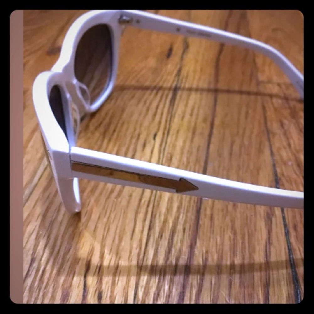 KAREN WALKER Trixie white oversized sunglasses